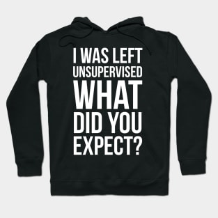 I Was Left Unsupervised What Did You Expect? Hoodie